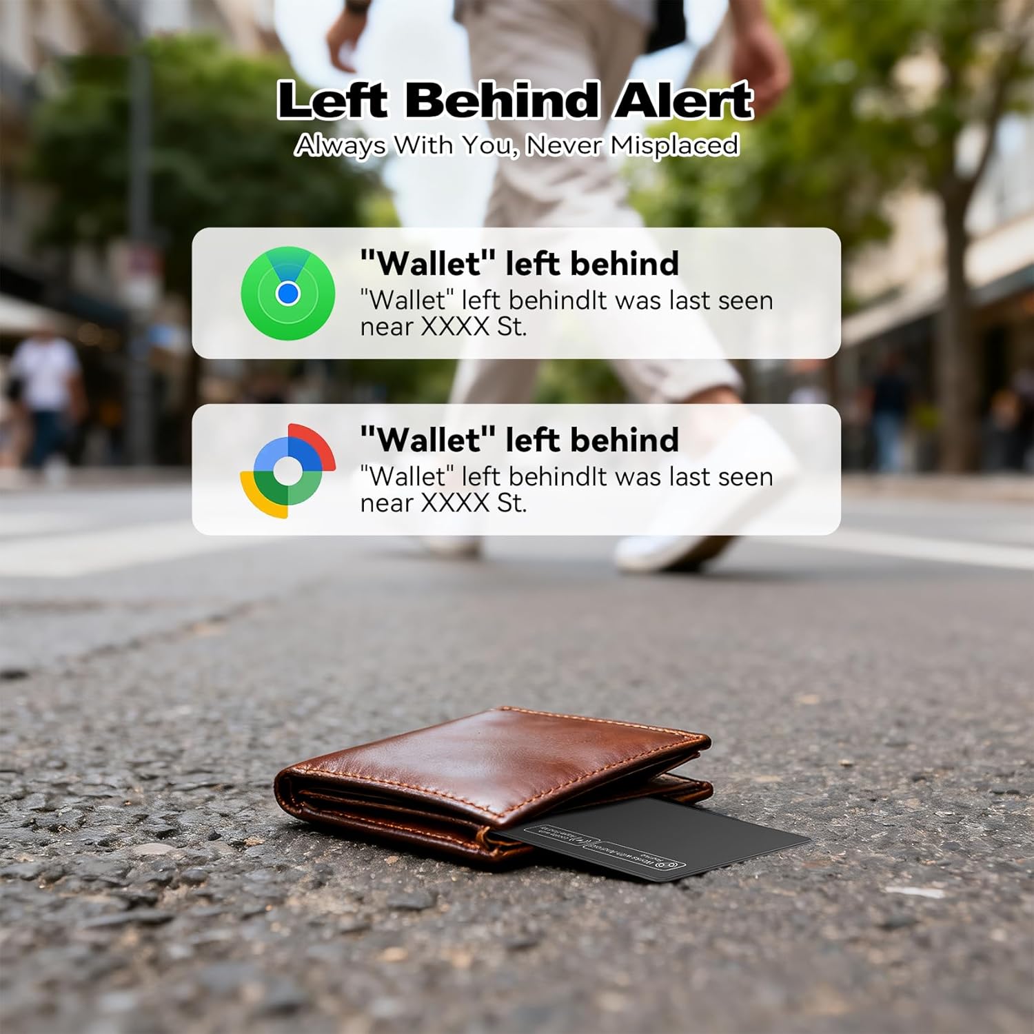 بطاقة تتبع ذكية مقاومة للماء تعمل مع Android وiOS